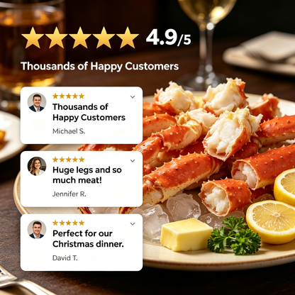 Premium Wild-Caught Alaskan King Crab Legs
