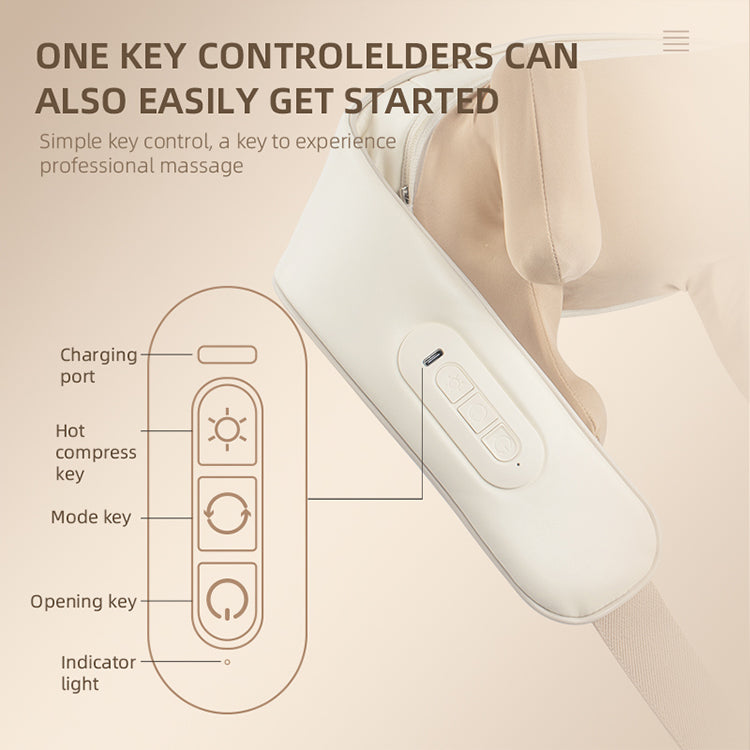 3D Kneading Neck Massager with Red Light