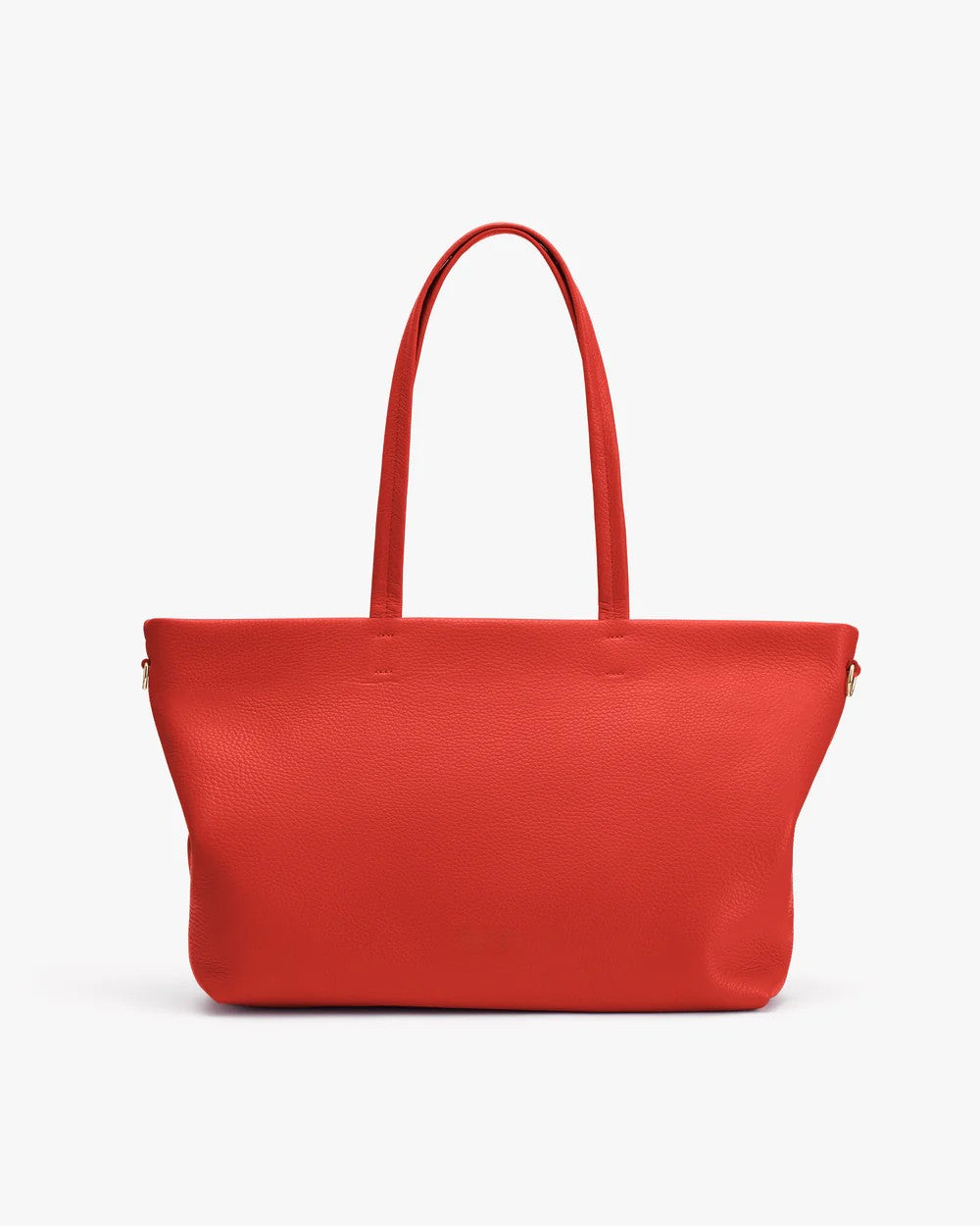 Lightweight Italian Leather Zip Top Large Shopping Laptop Tote Bag