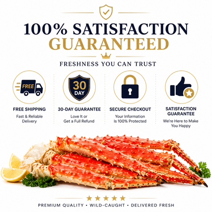 Premium Wild-Caught Alaskan King Crab Legs – Jumbo Size, Flash Frozen for Freshness